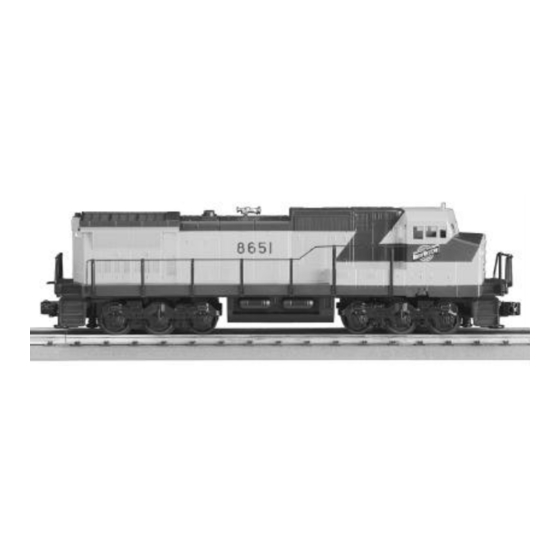 Rail King DASH-8 DIESEL ENGINE Operating Instructions Manual