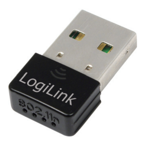 LogiLink WL0084B Quick User Manual