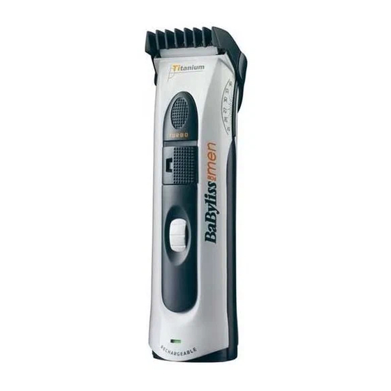 BaByliss E702XTE Manual