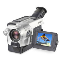 Sony DCR-TRV350 - Digital Handycam Camcorder Operating Instructions Manual