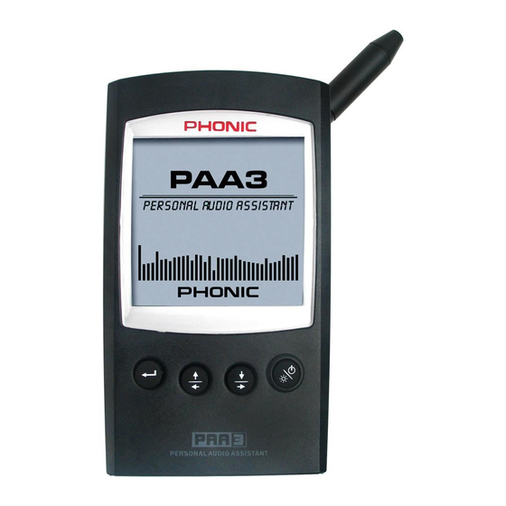 Phonic PAA3 User Manual