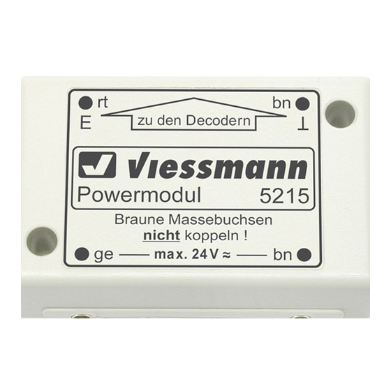 Viessmann 5215 2A Operation Manual