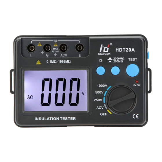 Hongda USA HDT20A User Manual