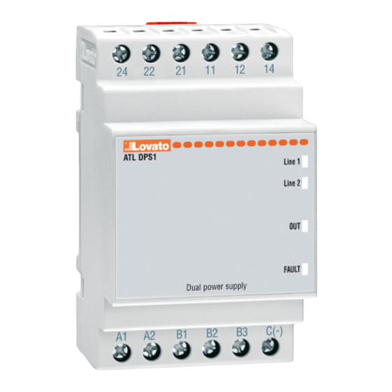 LOVATO ELECTRIC ATL DPS1 Operating Manual