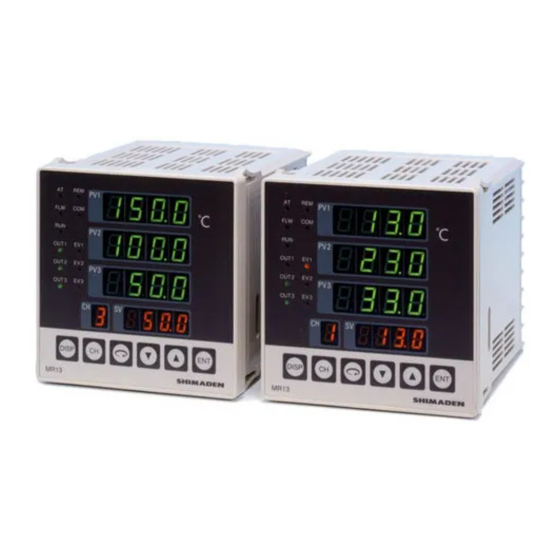 Shimaden MR13 Series Manuals