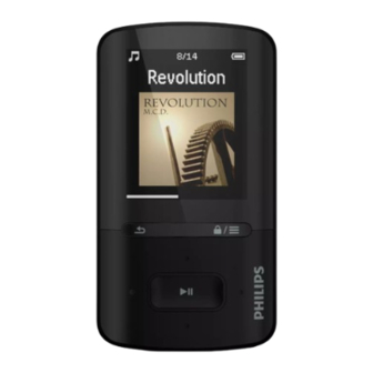Philips GoGEAR SA4VBE 04 Quick Start Manual