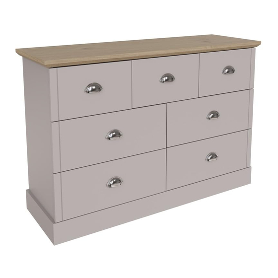 GFW KENDAL 4+3 DRAWER CHEST Assembly Instructions Manual
