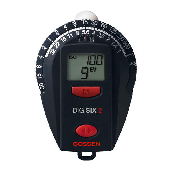Gossen MetraWatt DIGISIX 2 Operating Instructions Manual