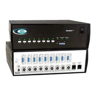 NTI ST-8U-R Manuals