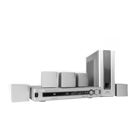 User Manuals: Philips LX3000 Home Theater System