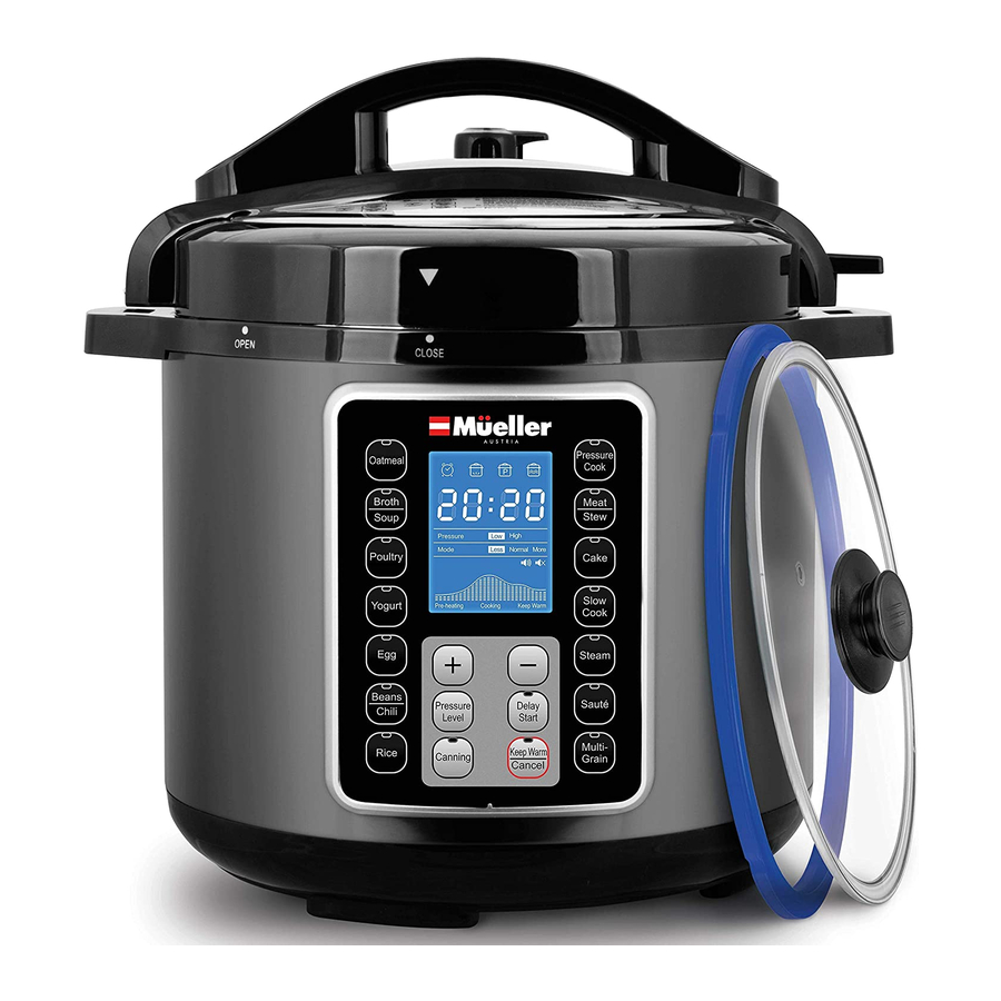 Mueller pressure outlet cooker manual