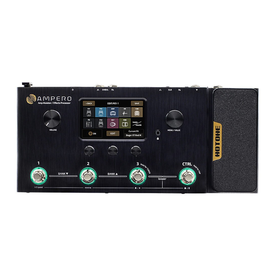 Hotone Ampero MP-100 Firmware Update Manual