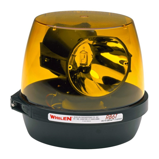 Whelen Engineering Company RB6 Series Installation Manual
