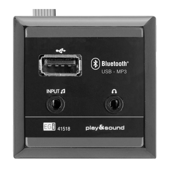 EGi play & sound 41518 Basic Instructions
