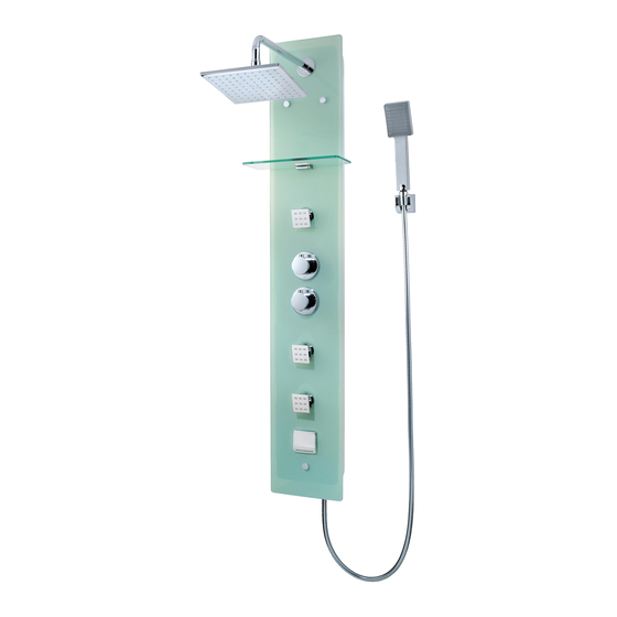 Pfister Shower Panel 016-800SP Quick Installation Manual