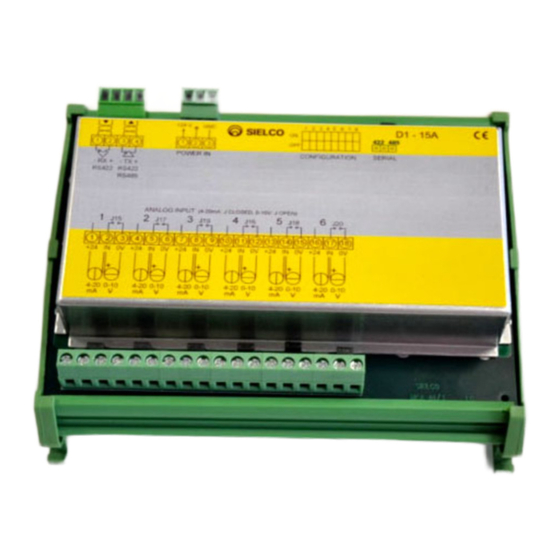 Sielco Elettronica D1-15A Manuals