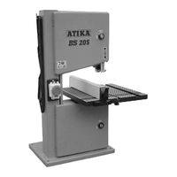 ATIKA BS 205 Original Instructions, Safety Instructions, Spare Parts