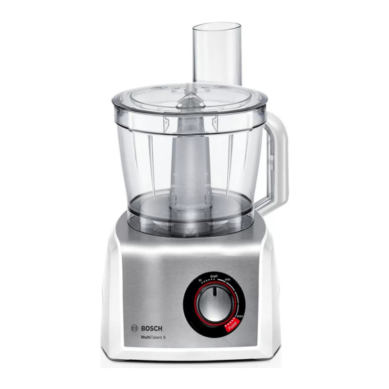 Bosch MultiTalent 8 MC812S844 Processor Manuals