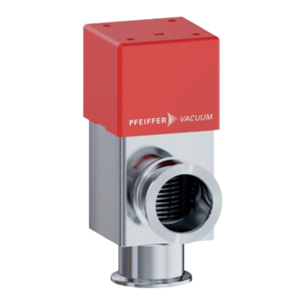 Pfeiffer Vacuum Pneumatic Angle Valve Manuals