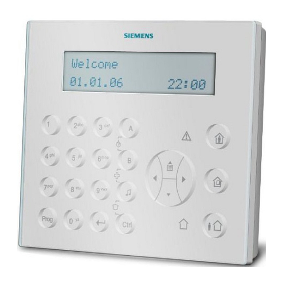 Siemens Sintony 60 Installer Manual