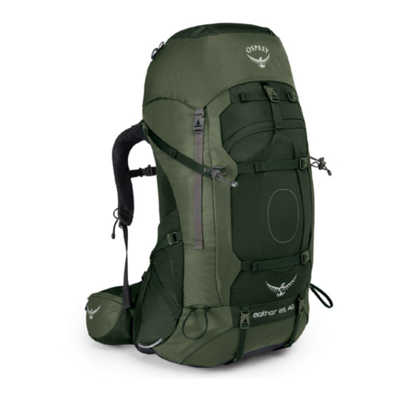 Osprey AETHER AG 85 Owner's Manual