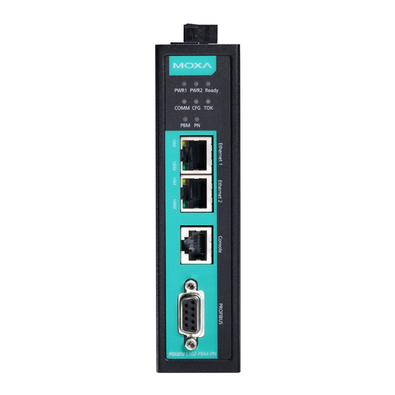 Moxa Technologies MGate 5102-PBM-PN series User Manual