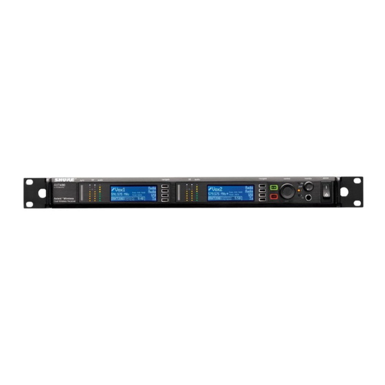 Shure AXT400 User Manual