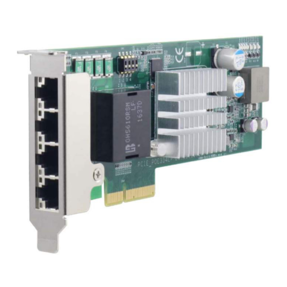 Neousys Technology PCIe-PoE334LP Manuals