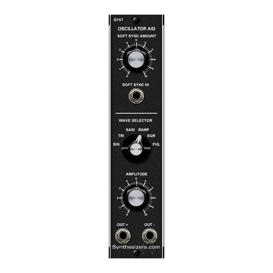 Synthesizers.com Q141 Quick Start Manual