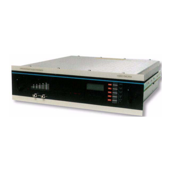 Broadcast Electronics FX-50 Instruction Manual