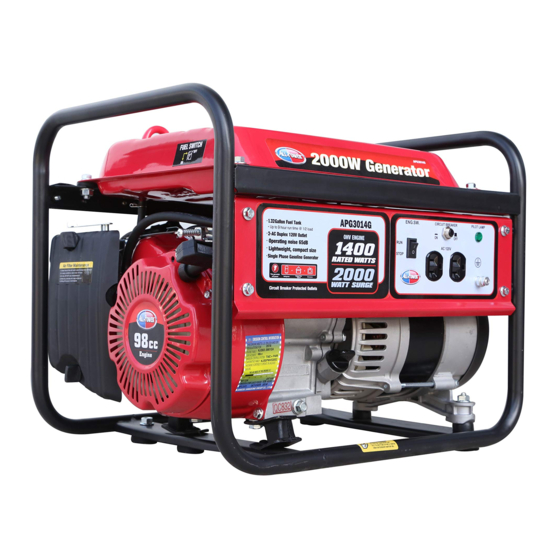 All-Power APG3014G Owner's Manual