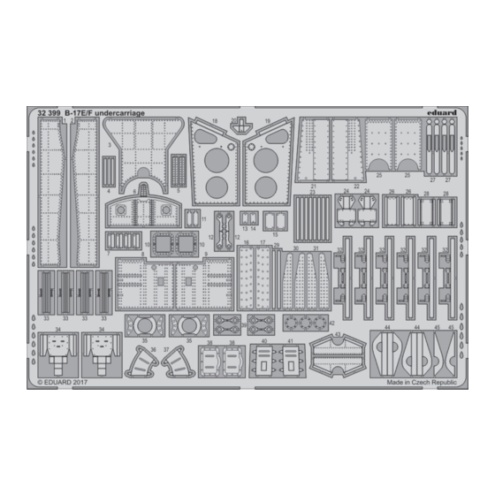 Eduard B-17E/F undercarriage Assembly Instructions