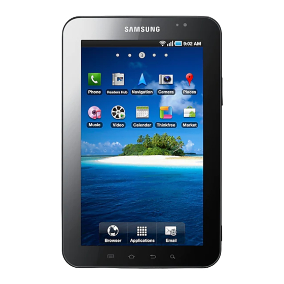 Samsung Samsung Galaxy Tab GT-P1000N Manuals