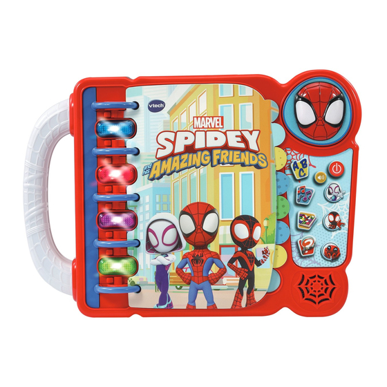 VTech MARVEL SPIDEY and his AMAZING FRIENDS LEARNING BOOK Manuals