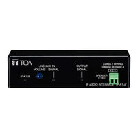 Toa IP-A1AF Instruction Manual
