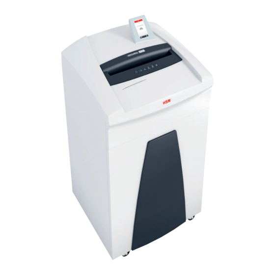 HSM SECURIO P36i Operating Instructions Manual