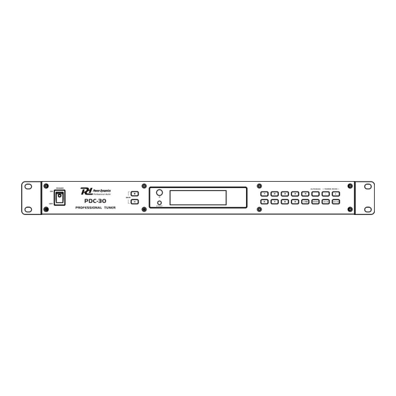 Power Dynamics pdc-30 User Manual
