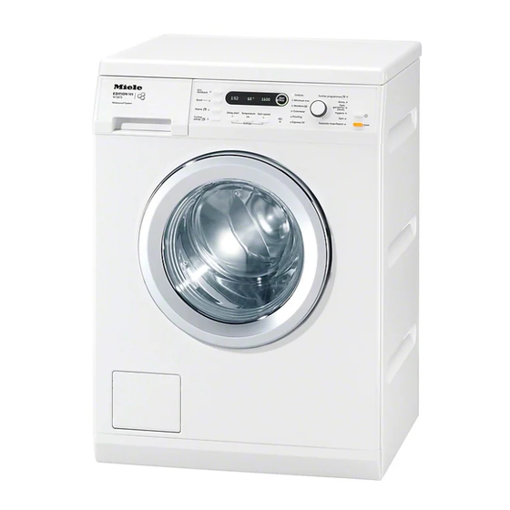 Miele W 5873 WPS Quick Start Manual