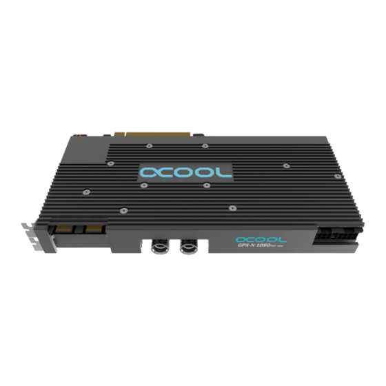 Alphacool NexXxoS GPX-N 1080Pro-M07 Instruction Manual