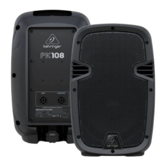 Behringer PK108 Quick Start Manual