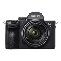 Sony Alpha 7 III Instruction Manual