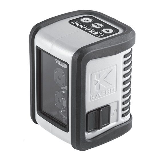 Kapro Prolaser GREEN Cross Line Laser 852G User Manual