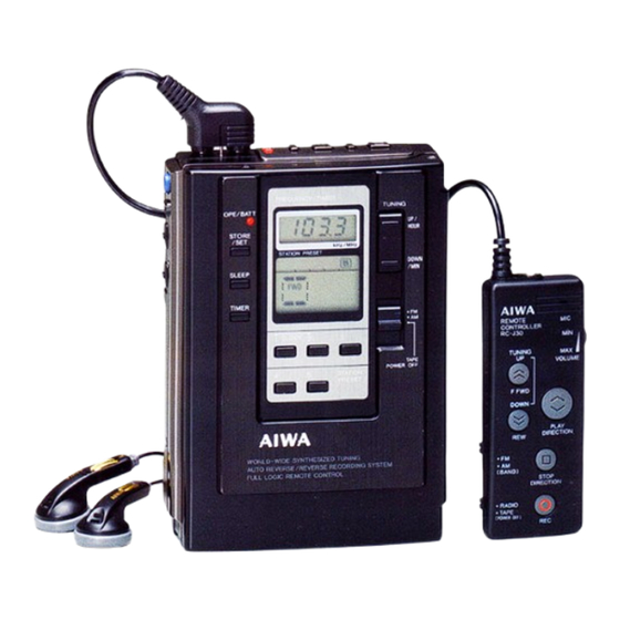 Aiwa HS-JX303 Service Manual