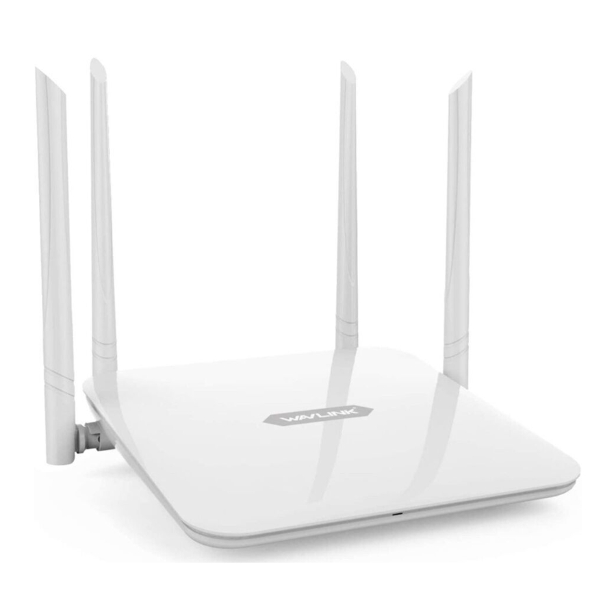 Wavlink AC1200 - DualBand Wi-Fi Router Manual