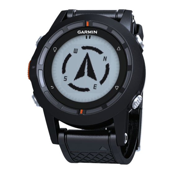 Garmin fenix Getting Started Manual