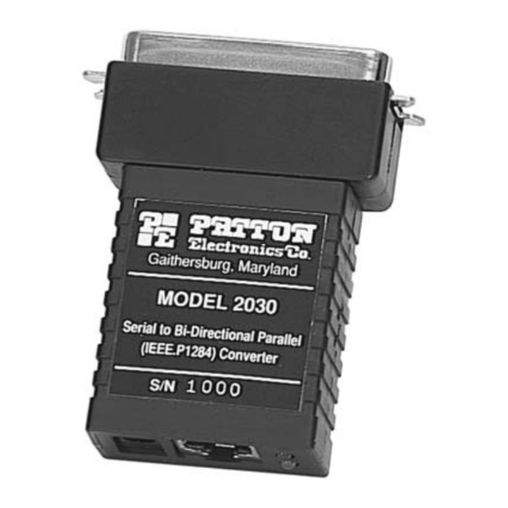 Patton electronics 2030 User Manual