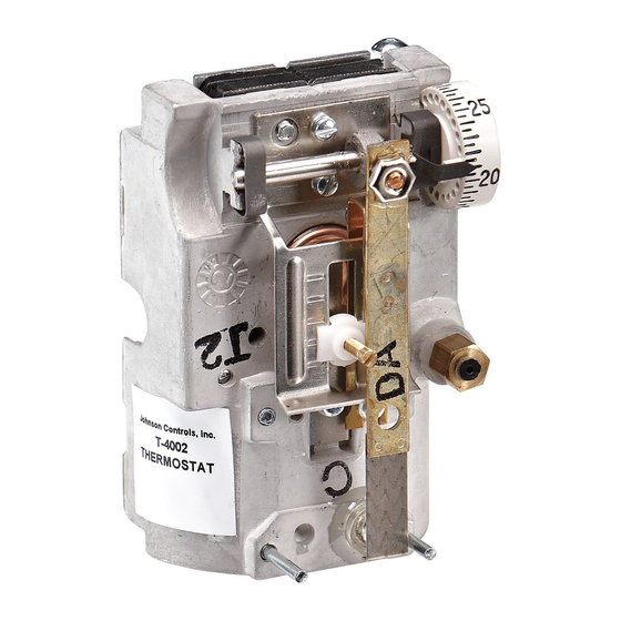 Johnson Controls T-4002 Adjusting Instructions