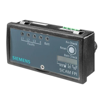 Siemens SICAM Manual