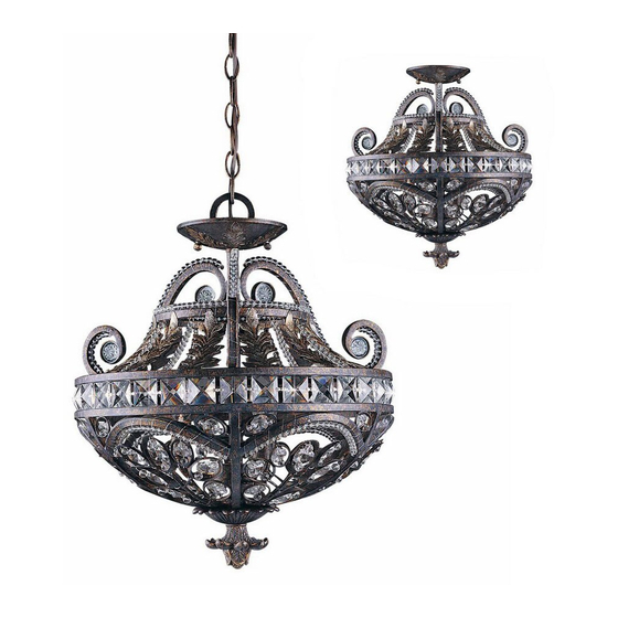 Triarch Indoor Lighting 32371 Assembly Instructions