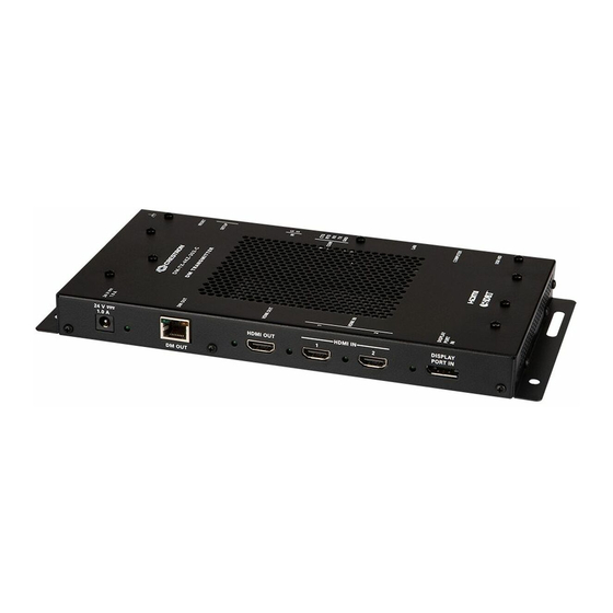 Crestron DigitalMedia 8G+ DM-TX-4KZ-202-C Supplemental Manual